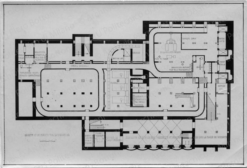 Ubaldo Castagnoli, Casa del Popolo. Piano interrato, positivo, bianco e nero, mm 117x172. 