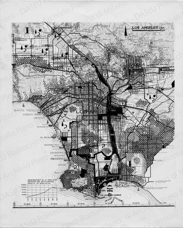 Los Angeles: tavola I, positivo, bianco e nero, mm 254x205.