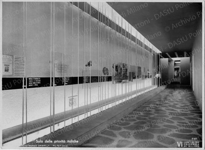 Architetti C.L. Banfi, L.B. Belgioioso, E. Peresutti, E.N. Rogers, Sala delle priorit? italiche, positivo, bianco e nero, mm 170x232.