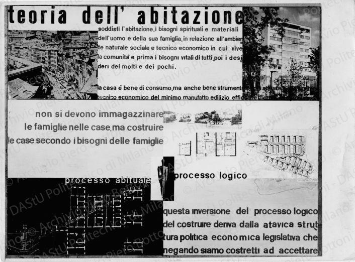 Mostra dell'abitazione: Dati di consistenza per la Sicilia. Indagine sull'abitazione, positivo, bianco e nero, mm 177x239.