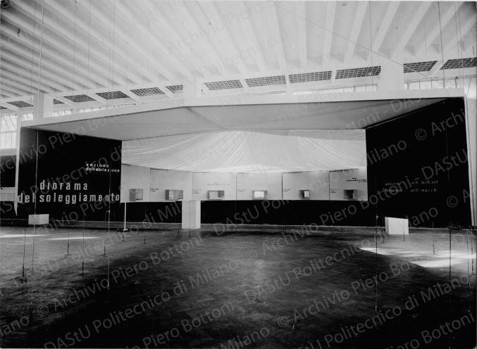 I progetti per il QT8: architetti Mattioni e Mucchi, diorama del soleggiamento, positivo, bianco e nero, mm 158x230.