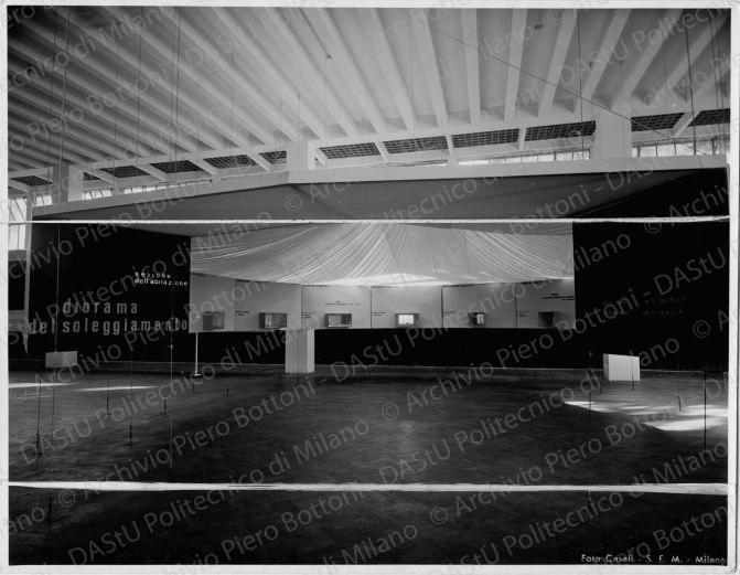 I progetti per il QT8: architetti Mattioni e Mucchi, diorama del soleggiamento, positivo, bianco e nero, mm 177x226.