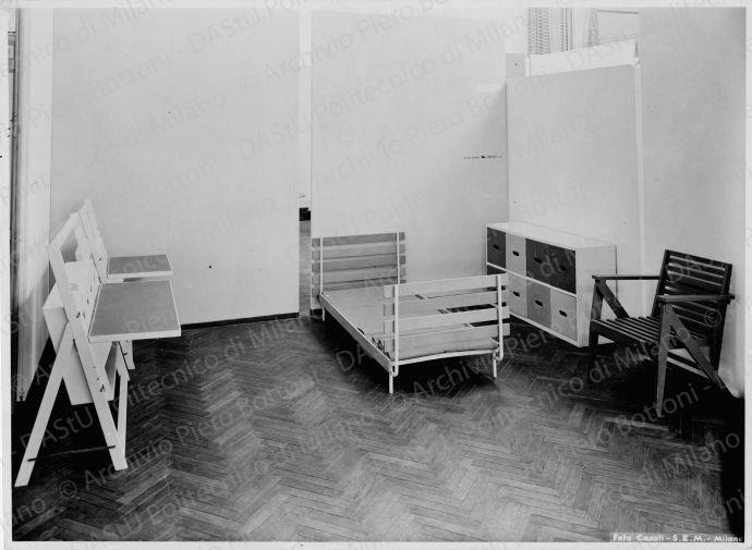 Arch. Avetta, letto per bambini, positivo, bianco e nero, mm 171x233.