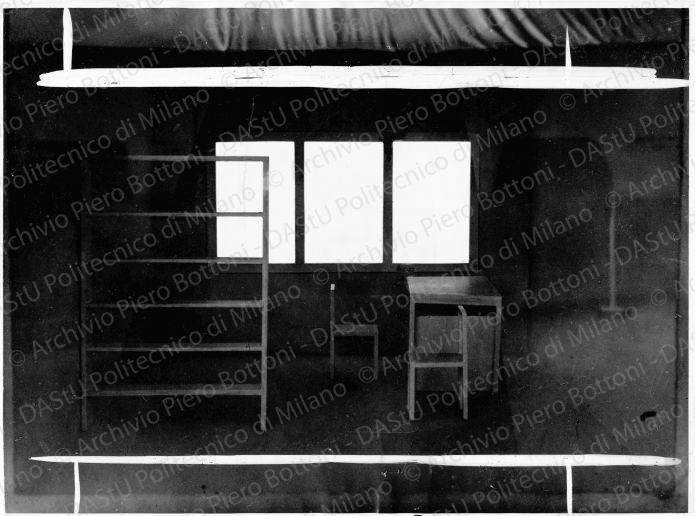 Mobili per studio, positivo, bianco e nero, mm 175x235.