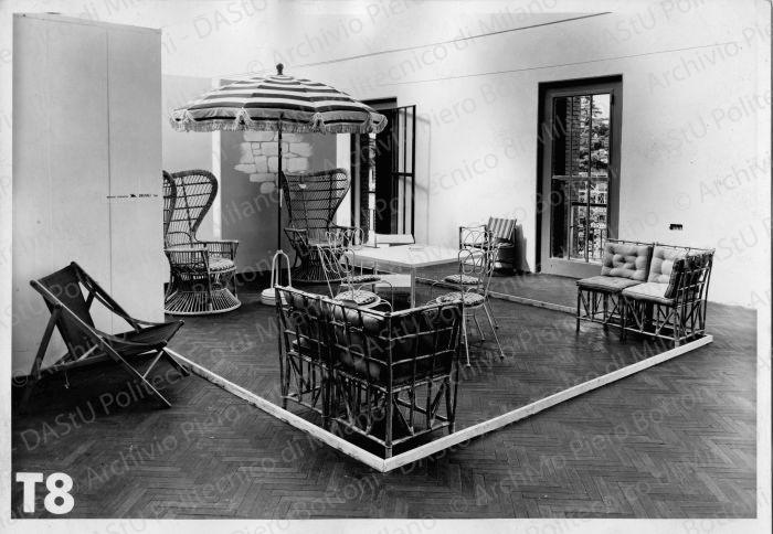 Mobili da giardino, positivo, bianco e nero, mm 174x237.