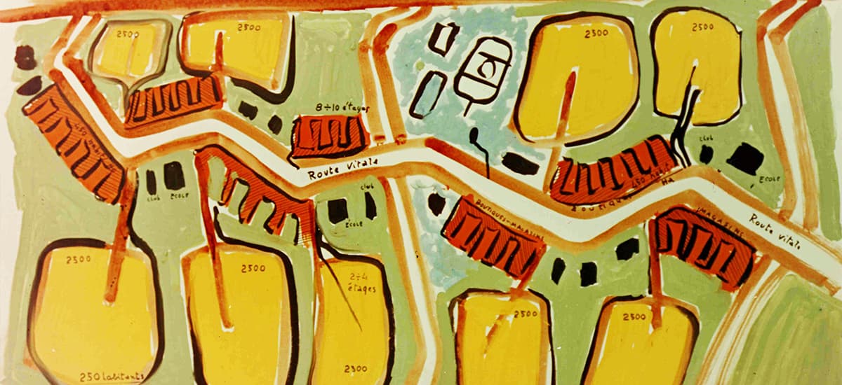 Piano particolareggiato del quartiere Gallaratese a Milano, 1955-56