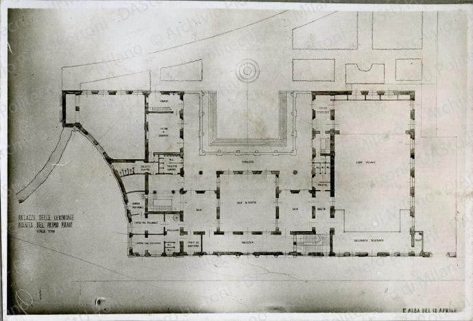 Ingresso monumentale della Fiera, positivo, bn, mm 81x117. Album nero n.1