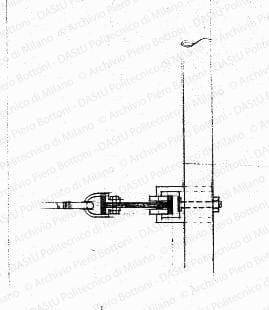 Particolare tirante, scala 1:1, s.d. Matita su lucido, cm 40,8x36,7. 