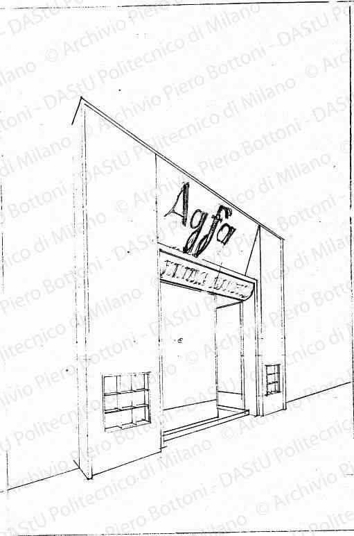 Prospettiva, s.d. Matita su carta, cm 37,0x26,6. 