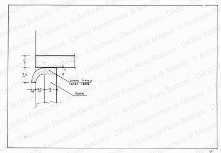 Particolare mobile, scala 1:1, prot. 2079, s.d. Matita su lucido, cm 26,0x36,3. 