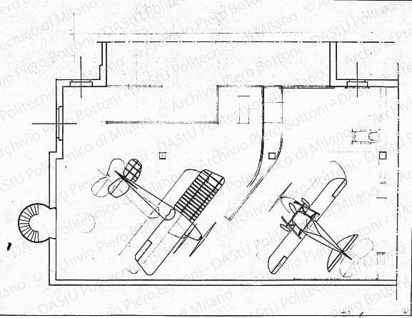 Studio della pianta, scala 1:50, s.d. China e matita su lucido, cm 46,0x61,0. 