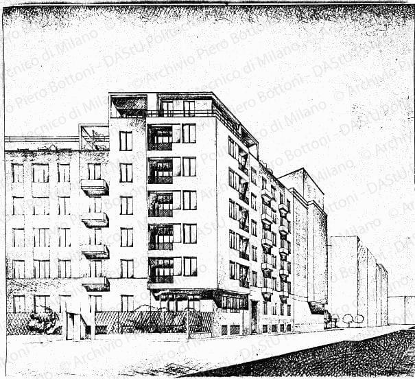 Veduta prospettica, s.d. Eliografia su carta, cm 80,3x87,5. 