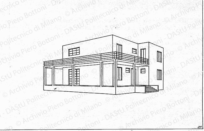 Prospettiva, s.d. China su lucido, cm 35,8x48,7. 