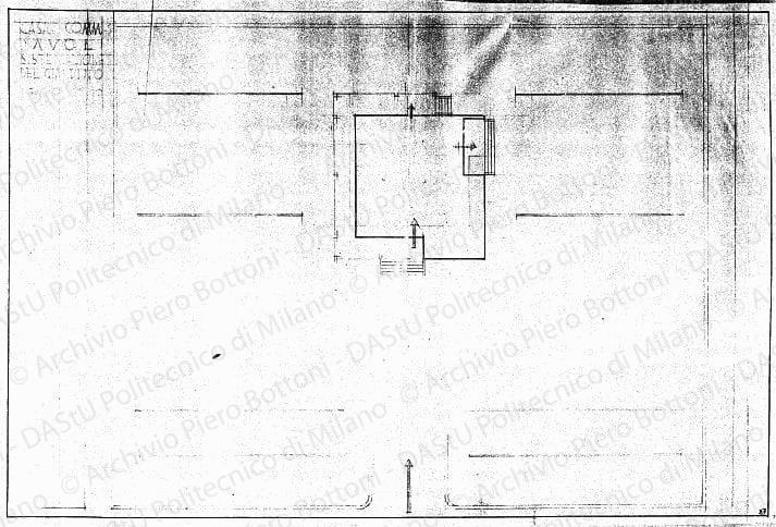 Casa comm. Davoli, sistemazione del giardino, studio planimetrico, scala 1:100, s.d. Matita su lucido, cm 49,4x79,2. 