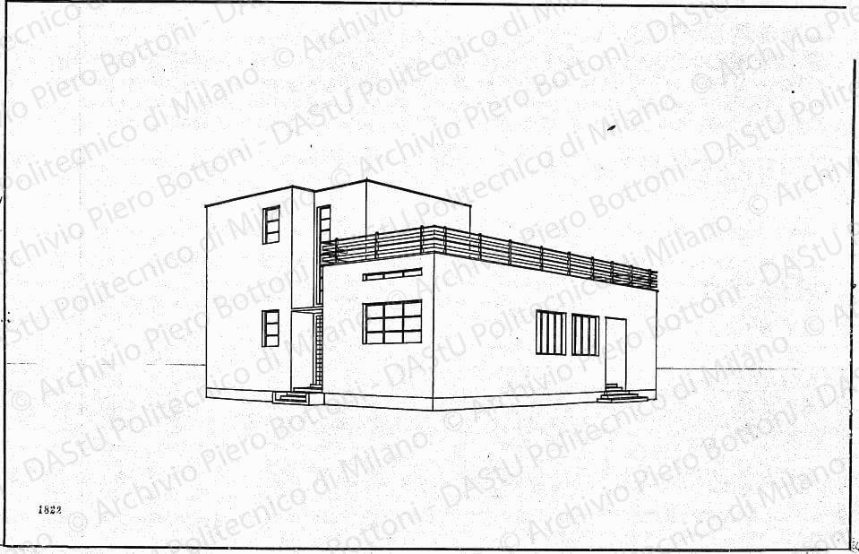 Prospettiva (fronti nord-ovest), prot. 1822, s.d. China su lucido, cm 38,4x59,7. 