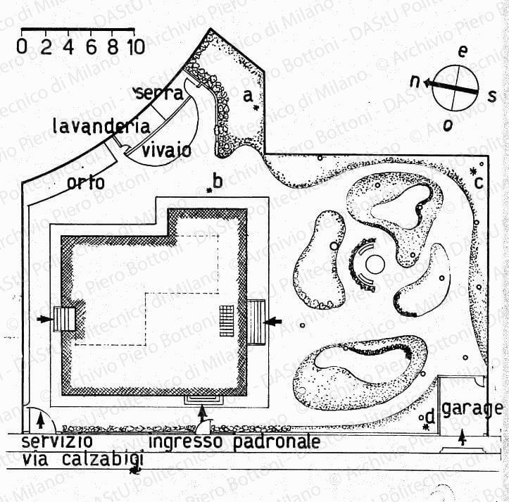 Planimetria (per pubblicazione), scala 1:350, s.d. China su lucido, cm 14,0x14,0. 