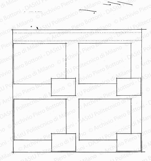 Particolare pannelli, scala 1:5, s.d. China su lucido, cm 29,0x31,5. 