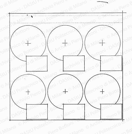 Particolare pannelli, scala 1:5, s.d. China su lucido, cm 25,0x32,5. 