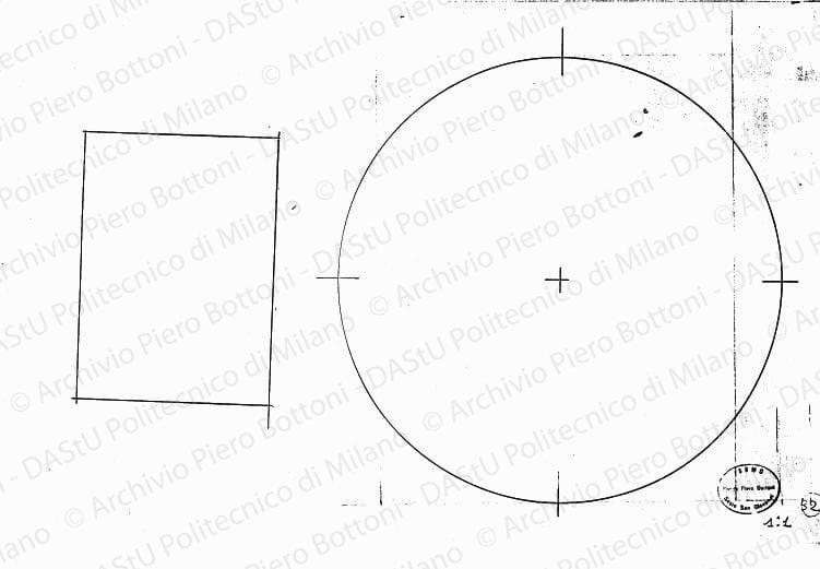 Particolare pannelli, scala 1:1, s.d. China su lucido. cm 36,5x53,5. 