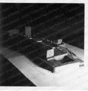 Vista plastico di studio, positivo, bianco e nero, mm 60x60. 