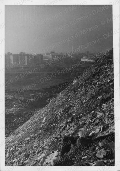 Veduta del QT8 in costruzione, gennaio 1965. Positivo, bianco e nero, mm 128x89.